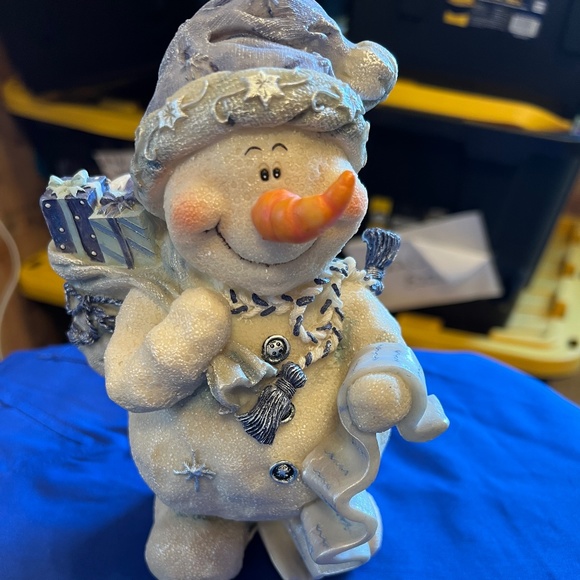 Other - SNOWMAN BLUE DETAILED CHRISTMAS DECOR